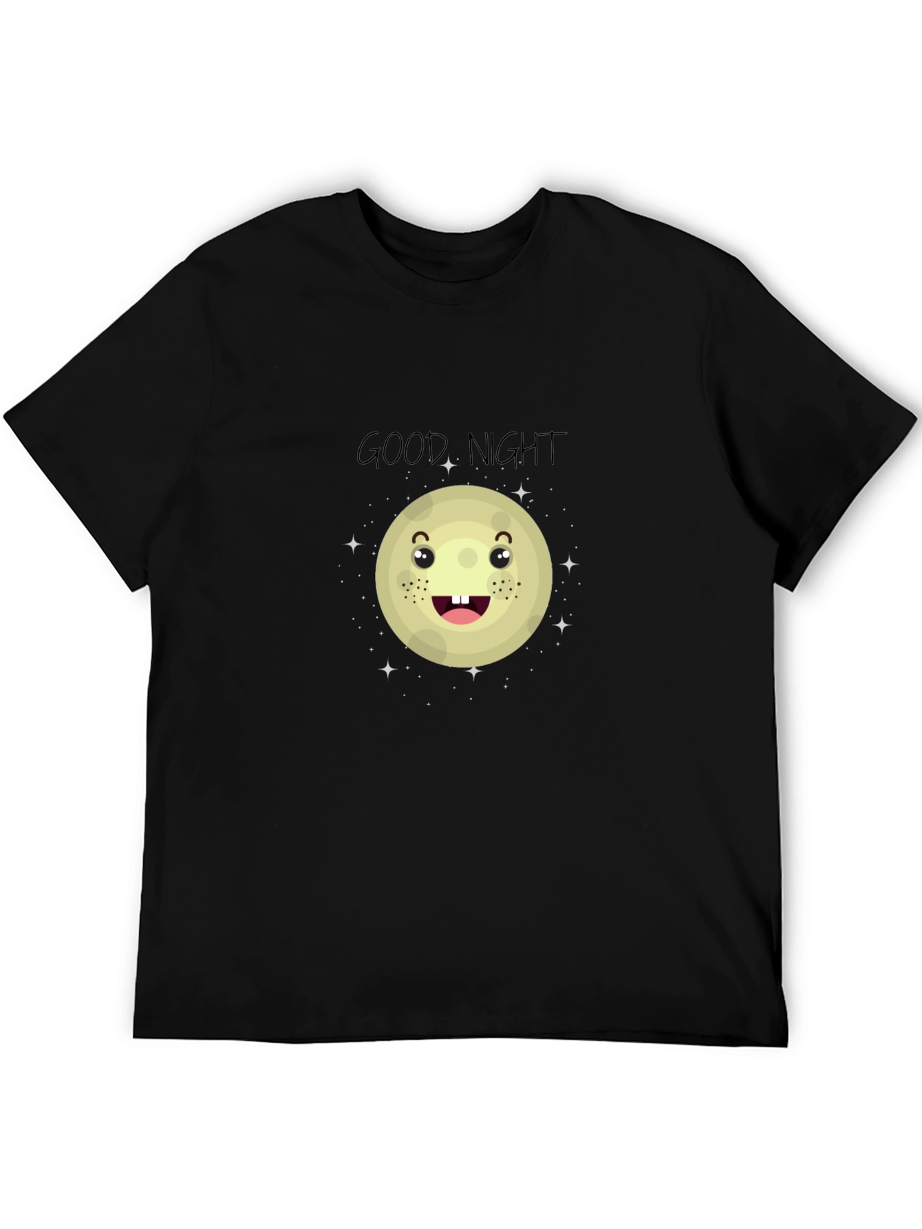 Good Night Moon Graphic Tee - Black