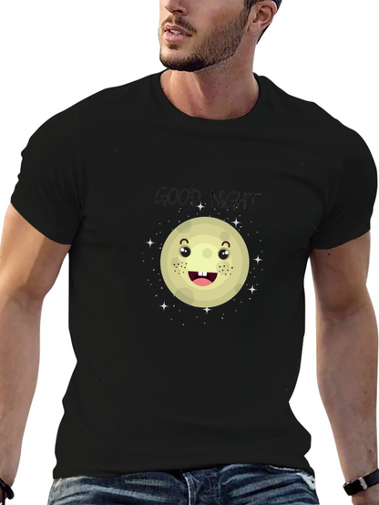 Good Night Moon Graphic Tee - Black