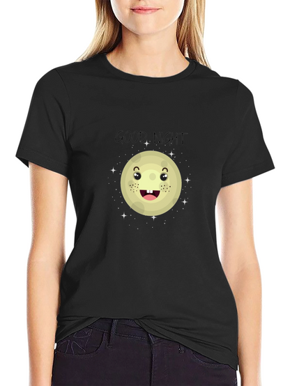 Good Night Moon Graphic Tee - Black