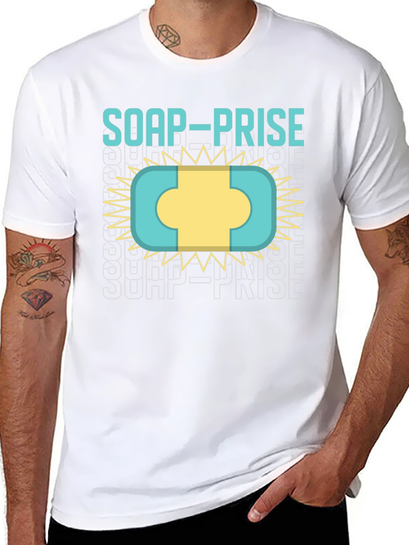 Soap-Prise Graphic T-Shirt