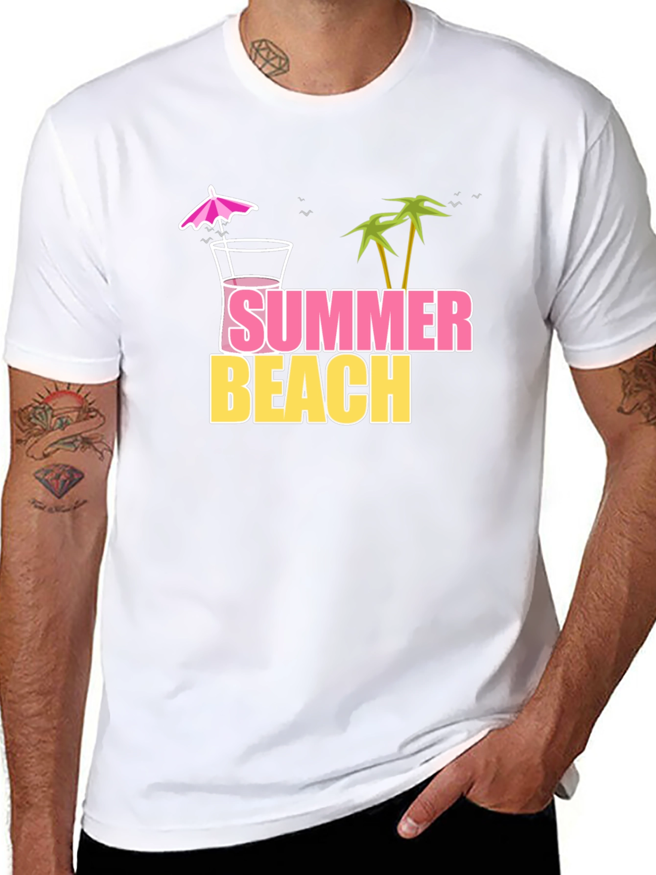 Summer Beach Graphic T-Shirt