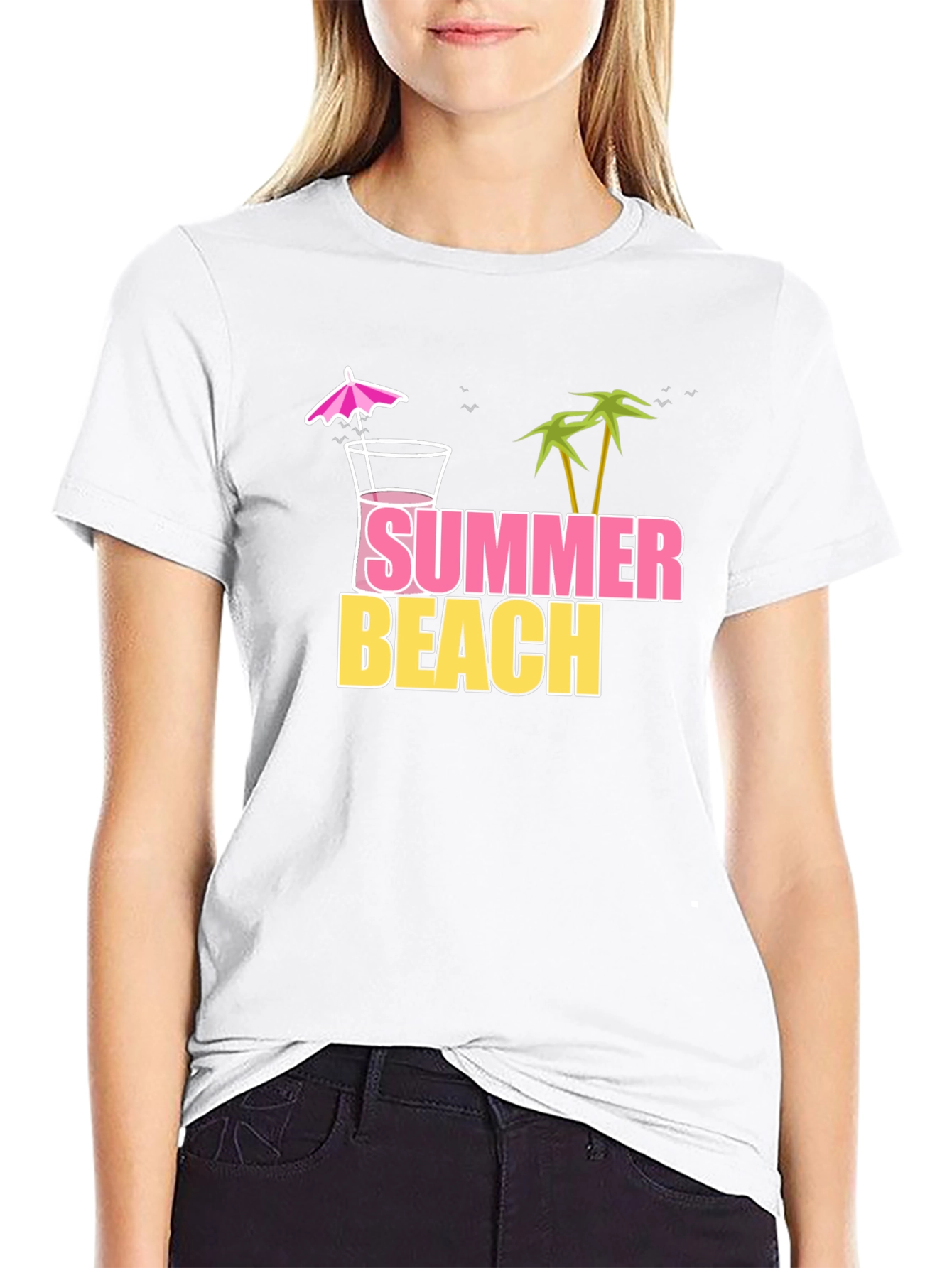 Summer Beach Graphic T-Shirt