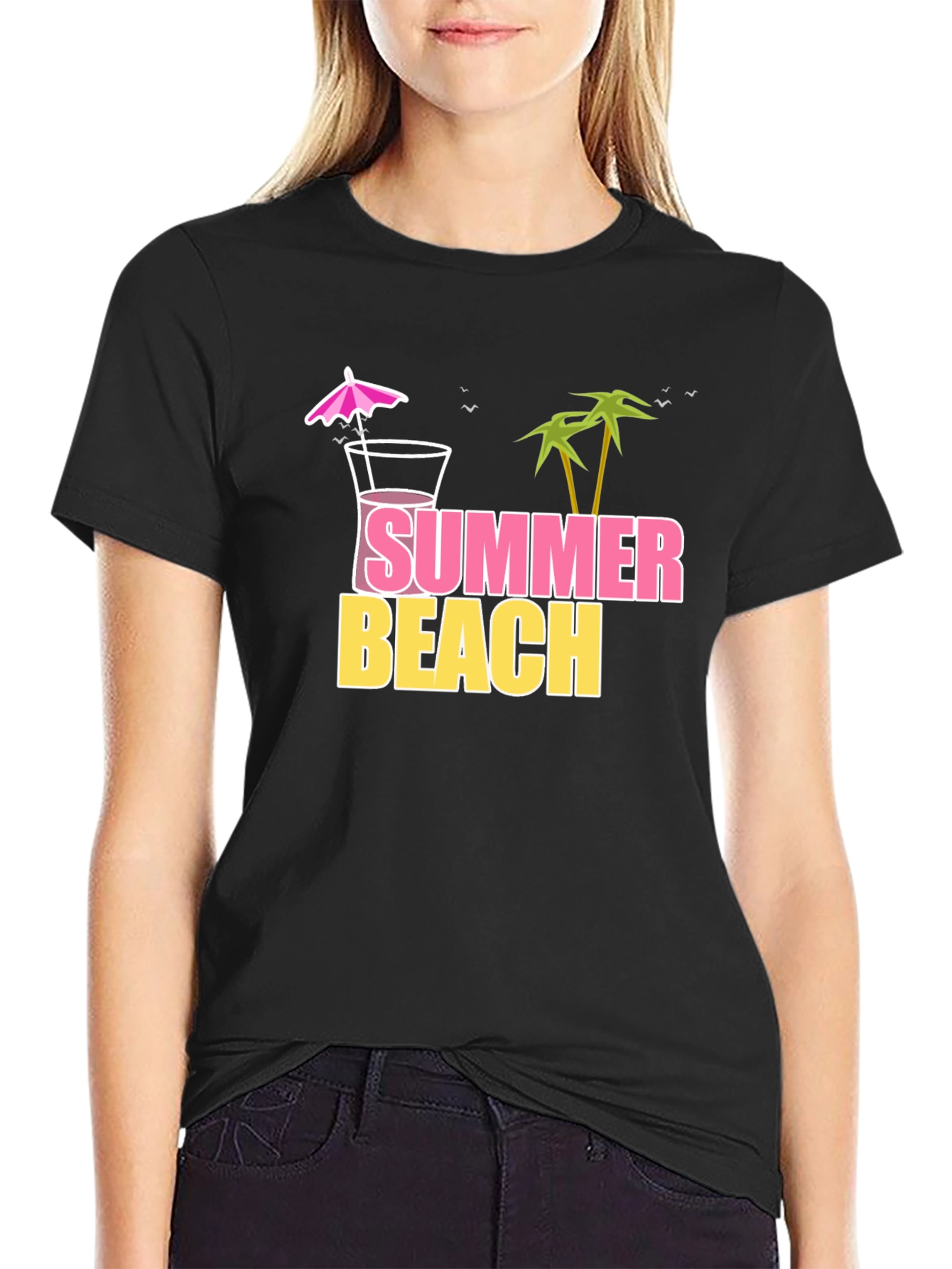 Summer Beach Graphic T-Shirt