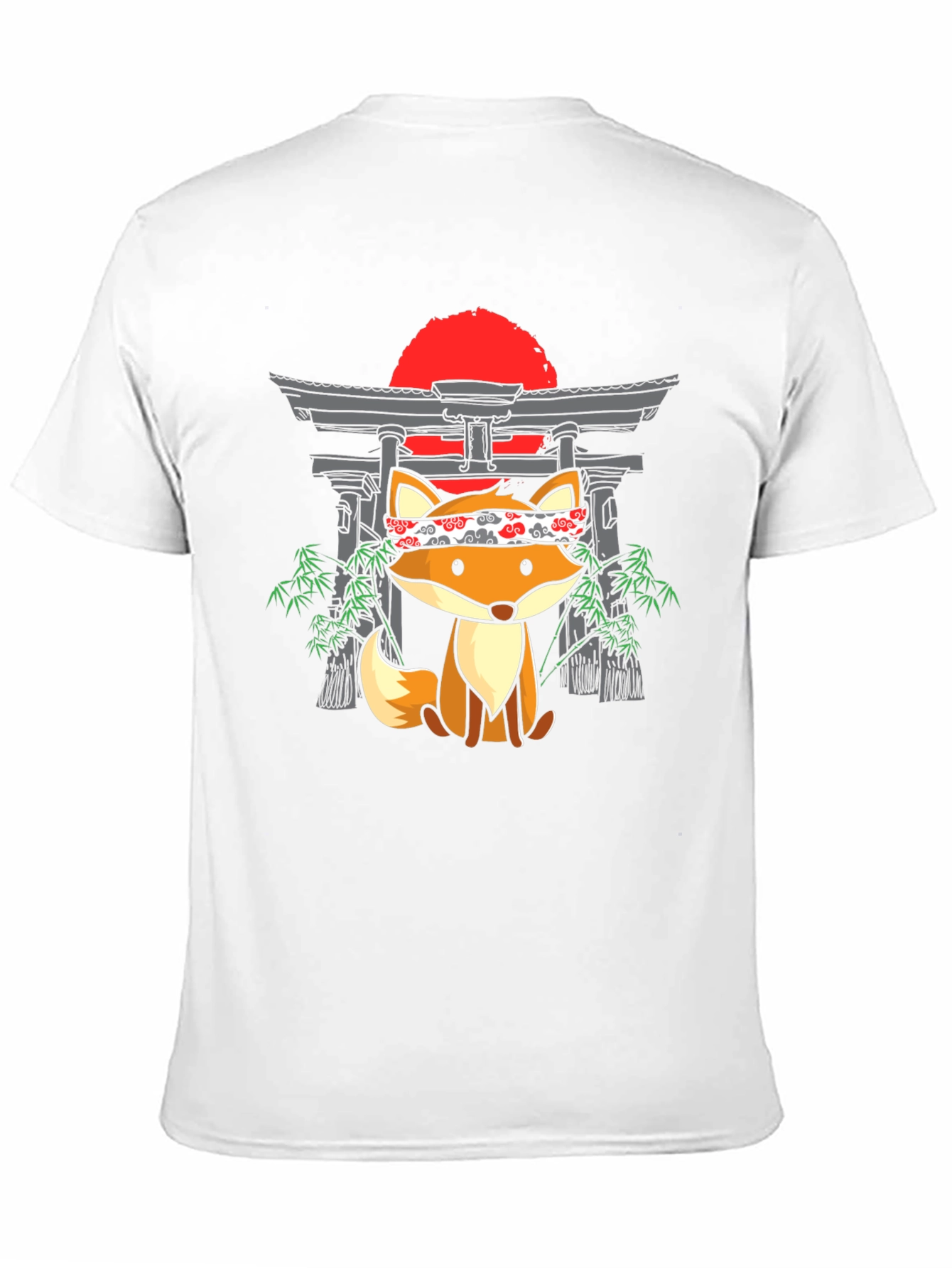 Japanese Fox T-Shirt: Cute Anime Design
