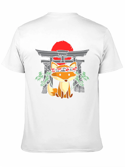 Japanese Fox T-Shirt: Cute Anime Design