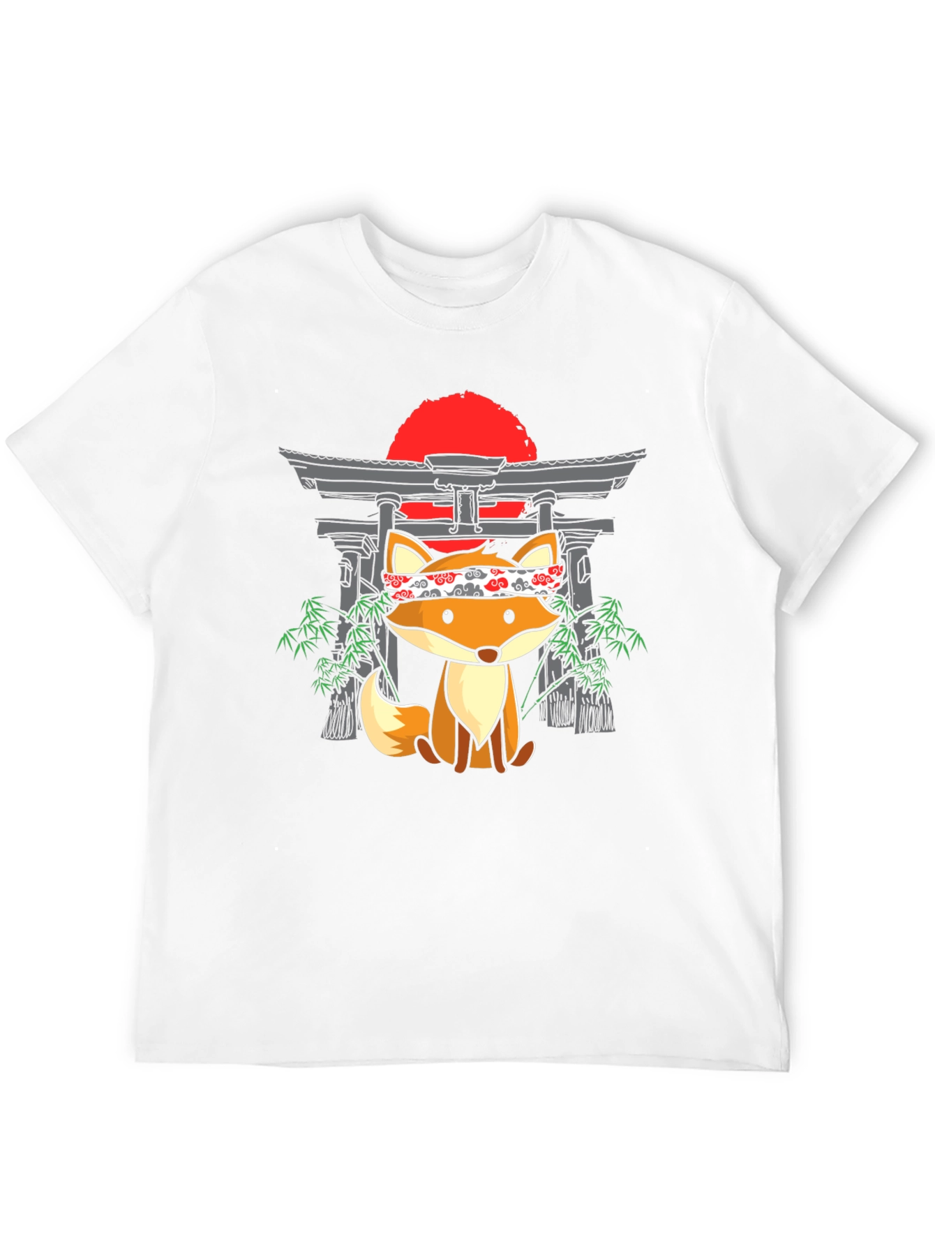 Japanese Fox T-Shirt: Cute Anime Design