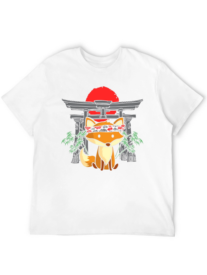 Japanese Fox T-Shirt: Cute Anime Design