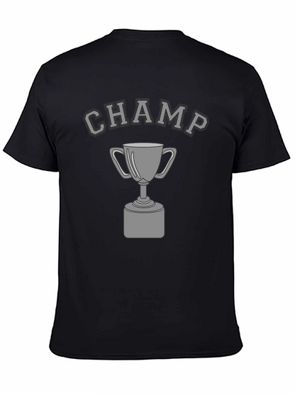 Champ Graphic Tee - Black Short Sleeve T-Shirt