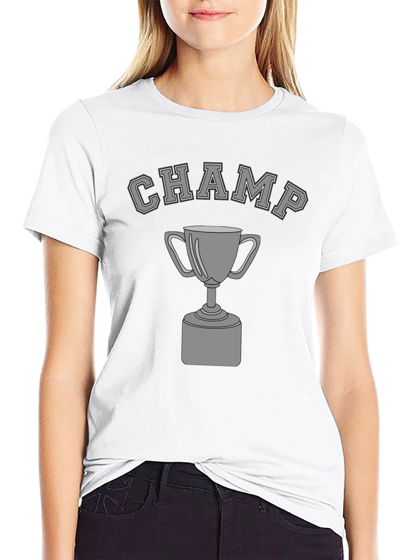 Champ Graphic Tee - Black Short Sleeve T-Shirt