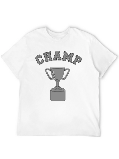 Champ Graphic Tee - Black Short Sleeve T-Shirt