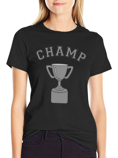 Champ Graphic Tee - Black Short Sleeve T-Shirt