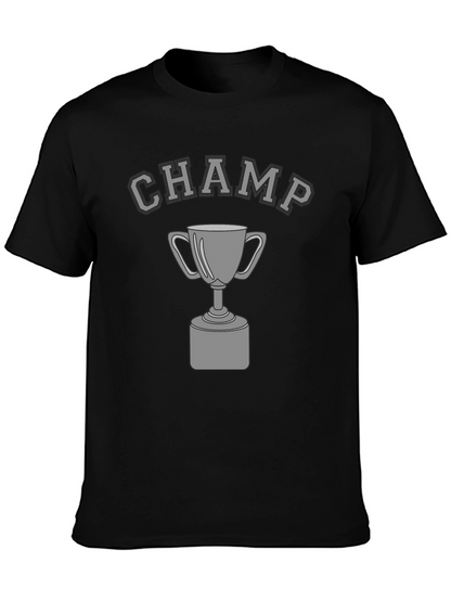 Champ Graphic Tee - Black Short Sleeve T-Shirt