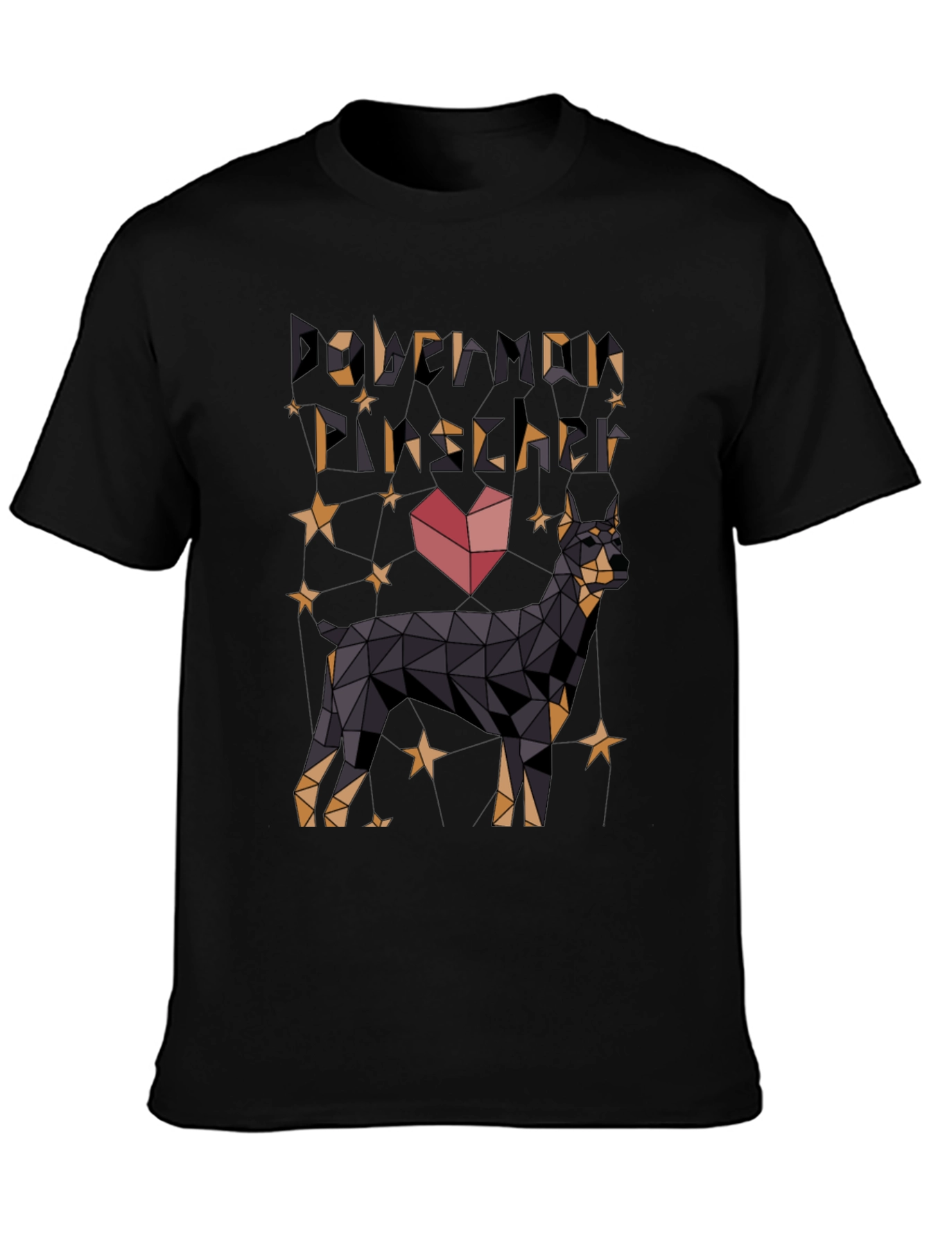 Geometric Doberman Pinscher T-Shirt