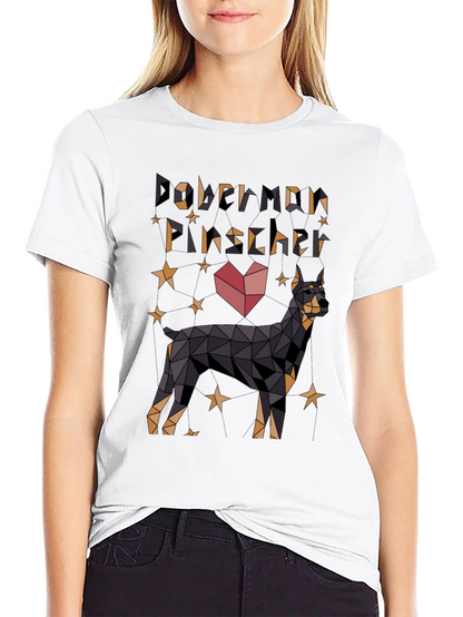 Geometric Doberman Pinscher T-Shirt