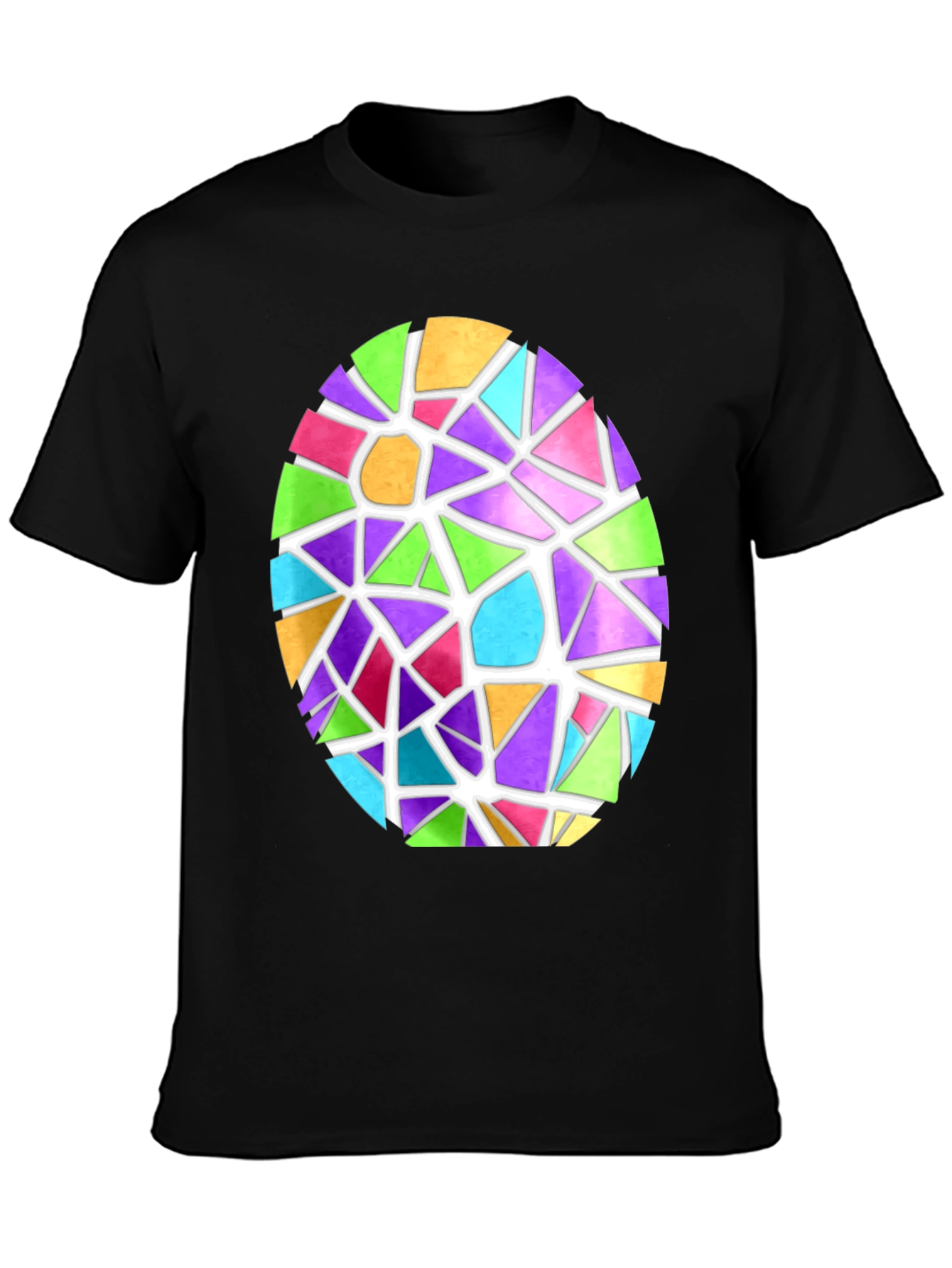 Stained Glass Egg Graphic Tee