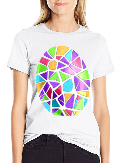 Stained Glass Egg Graphic Tee
