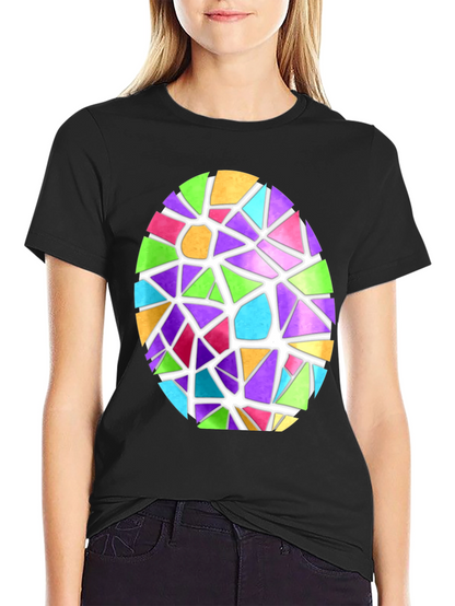 Stained Glass Egg Graphic Tee