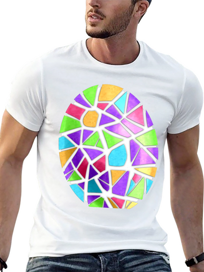 Stained Glass Egg Graphic Tee