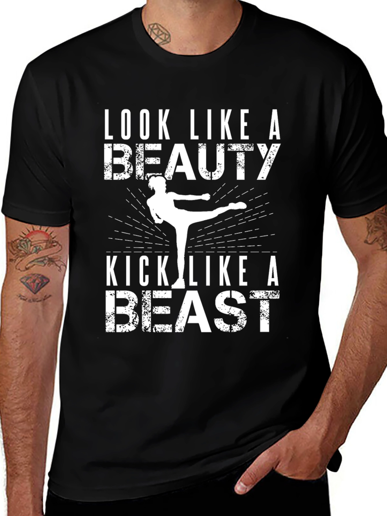 Look Like a Beauty Kick Like a Beast T-Shirt