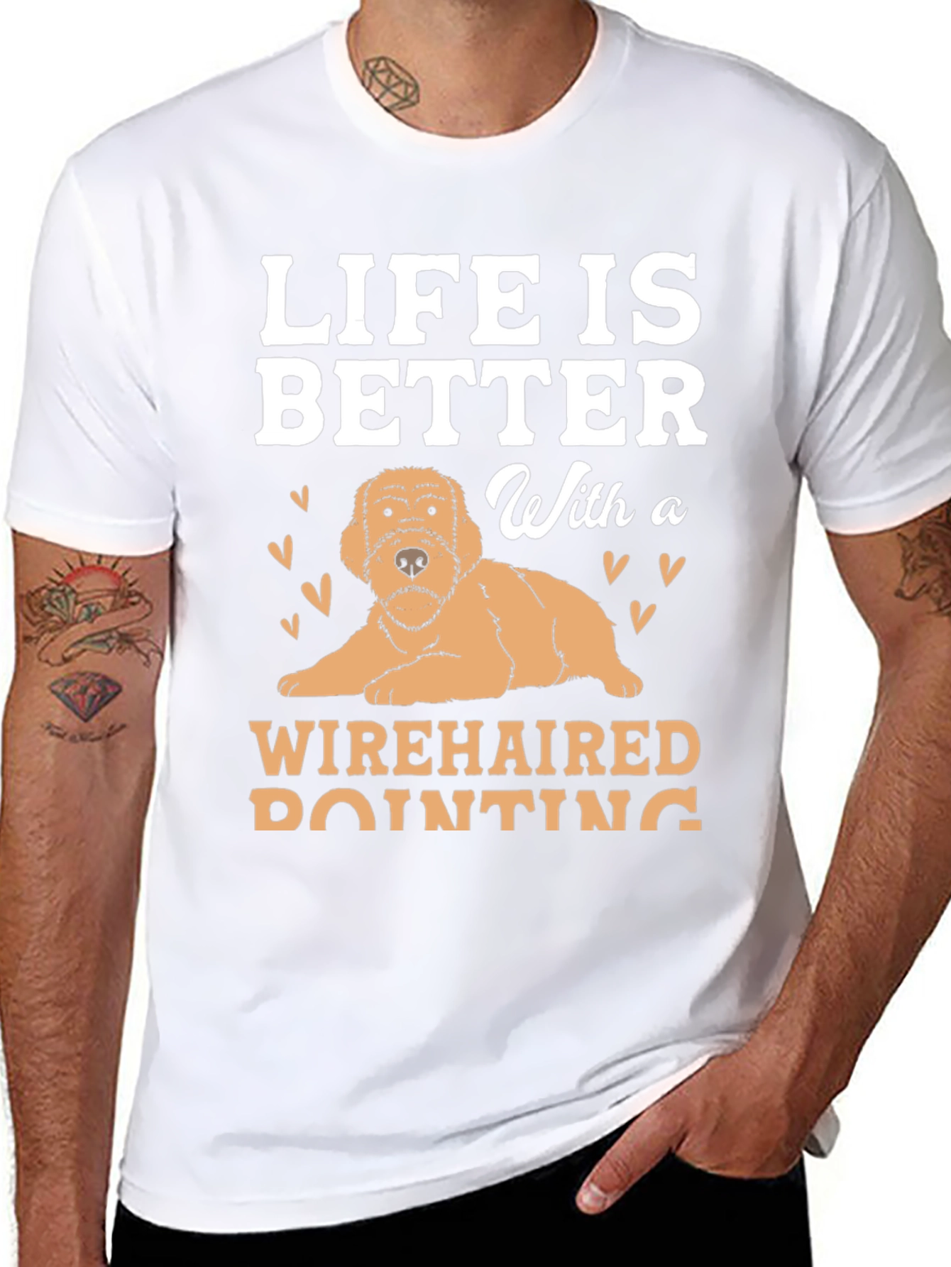 Life Is Better With a Wirehaired Pointing Dog T-Shirt