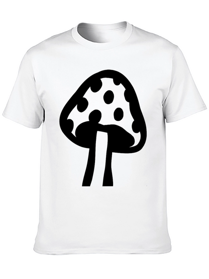 Mushroom Graphic Tee - Cool Black T-Shirt