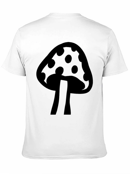 Mushroom Graphic Tee - Cool Black T-Shirt
