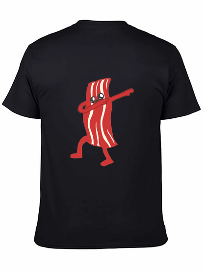Dabbing Bacon Graphic Tee - Black T-Shirt