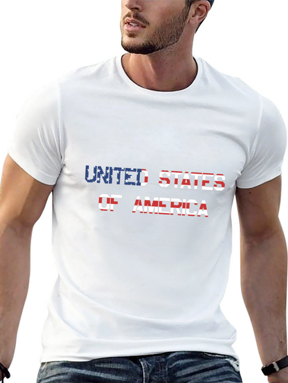 USA Flag T-Shirt Patriotic Design