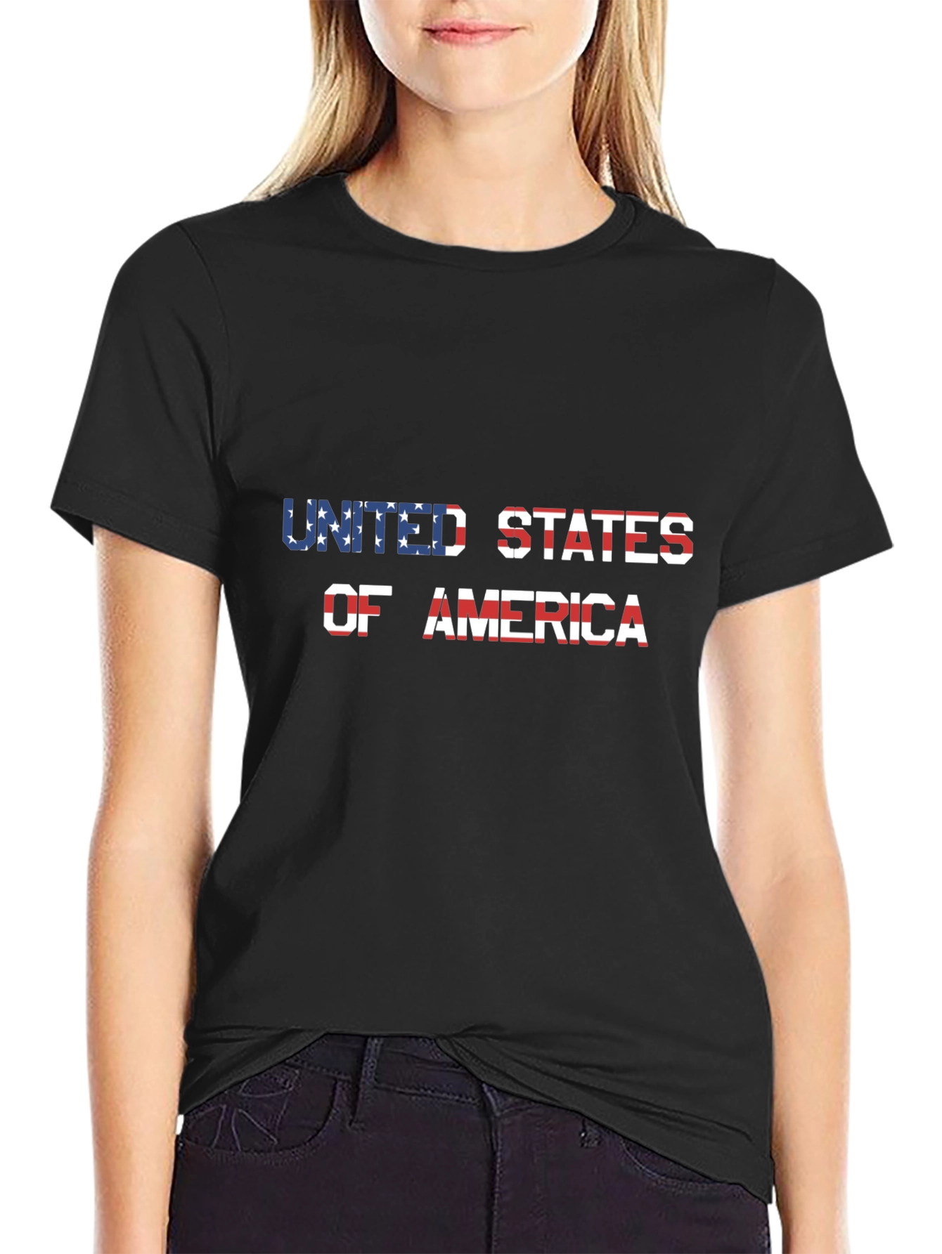 USA Flag T-Shirt Patriotic Design