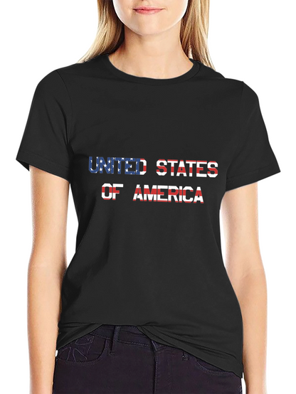 USA Flag T-Shirt Patriotic Design