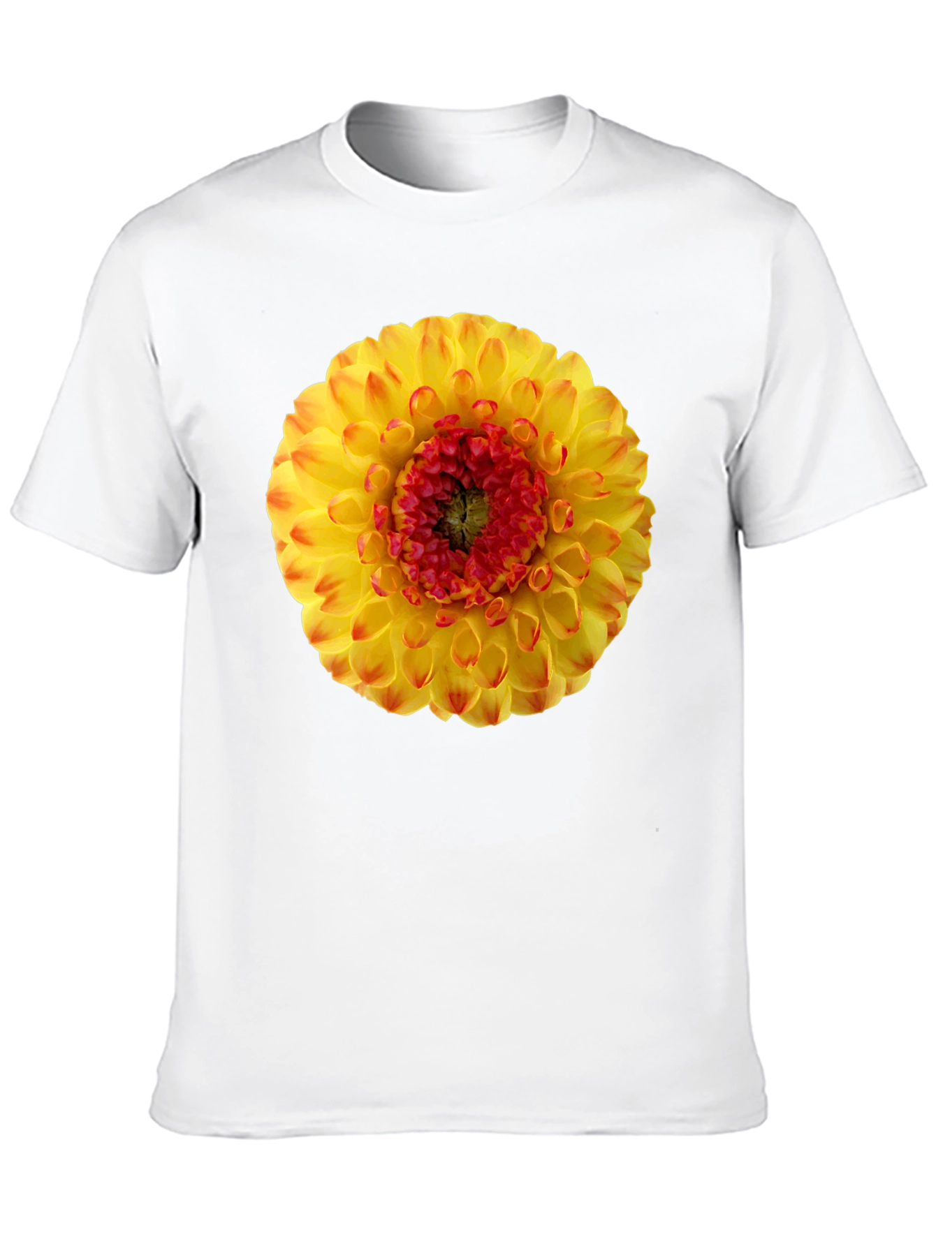 Dahlia Flower Graphic Print T-Shirt