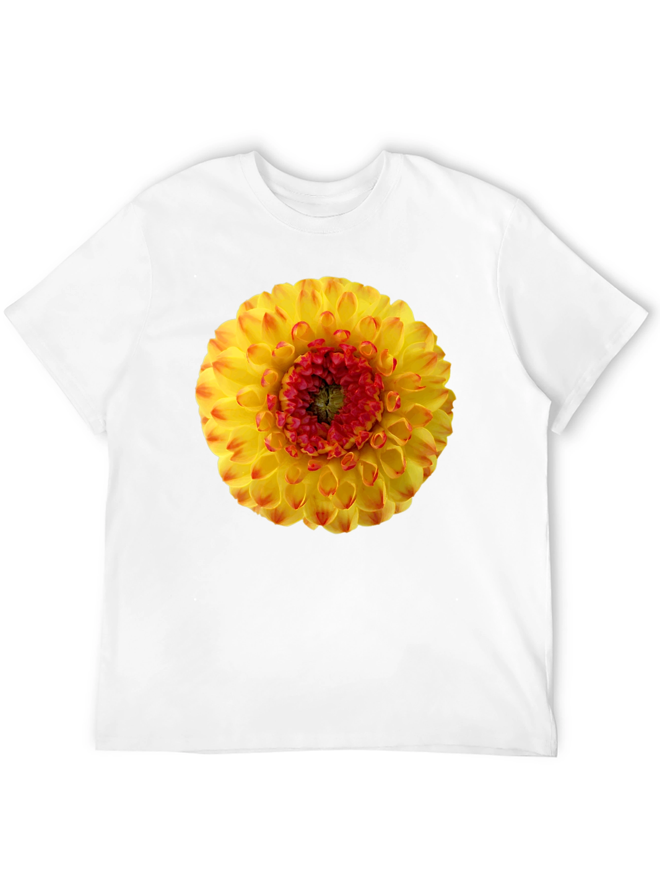 Dahlia Flower Graphic Print T-Shirt