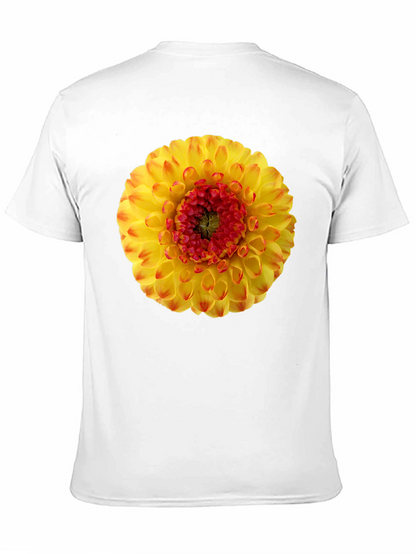 Dahlia Flower Graphic Print T-Shirt