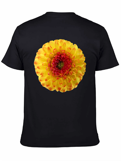 Dahlia Flower Graphic Print T-Shirt