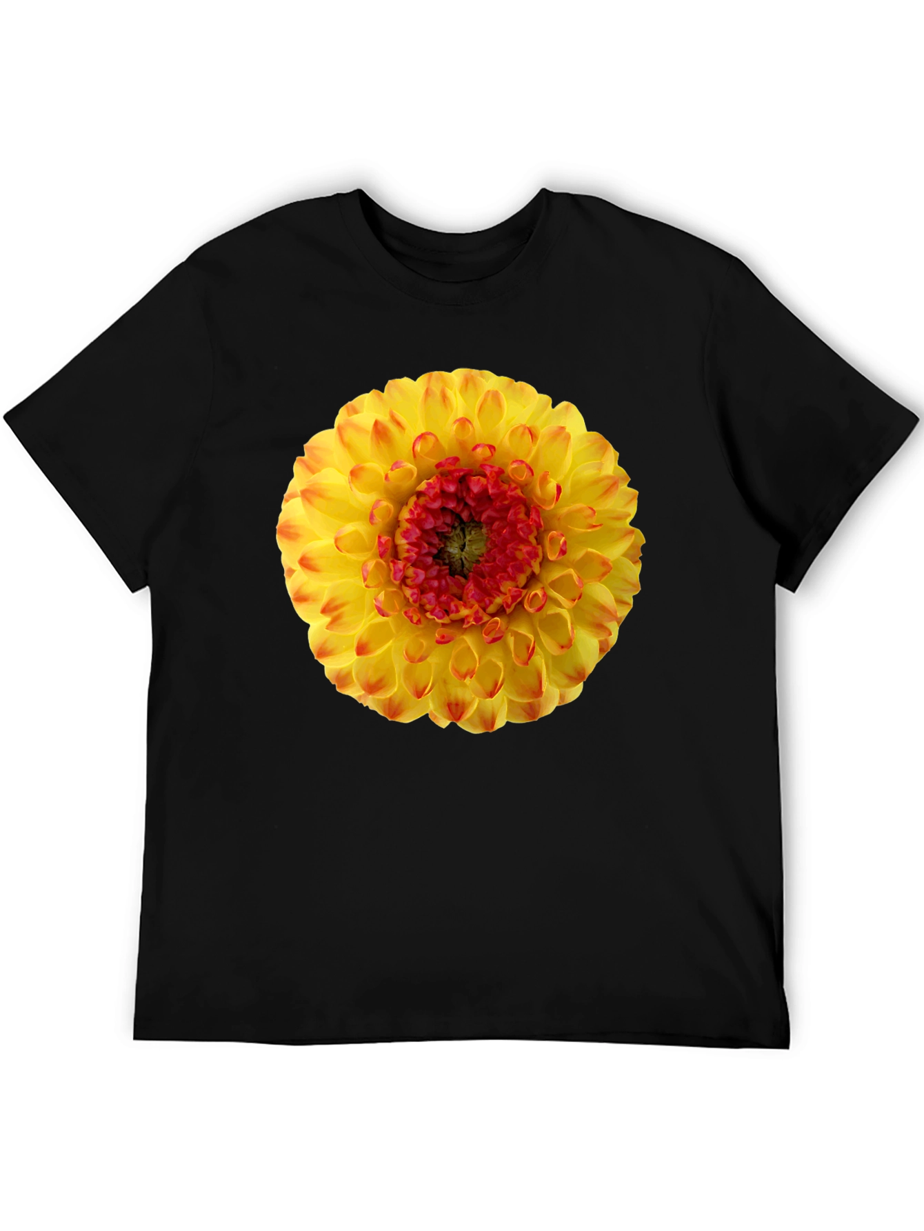 Dahlia Flower Graphic Print T-Shirt