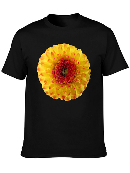Dahlia Flower Graphic Print T-Shirt