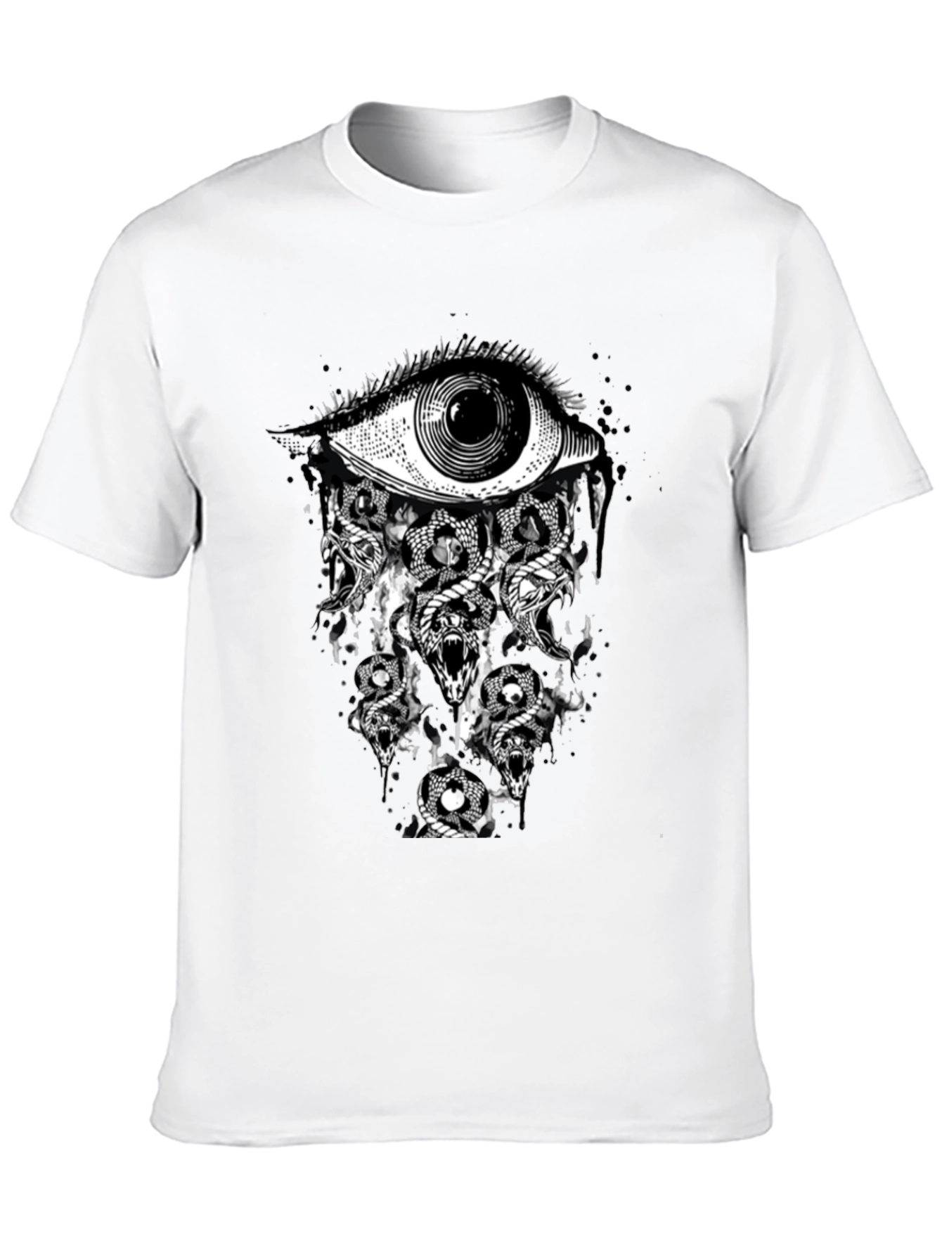 Eye & Snakes Graphic Tee - Black