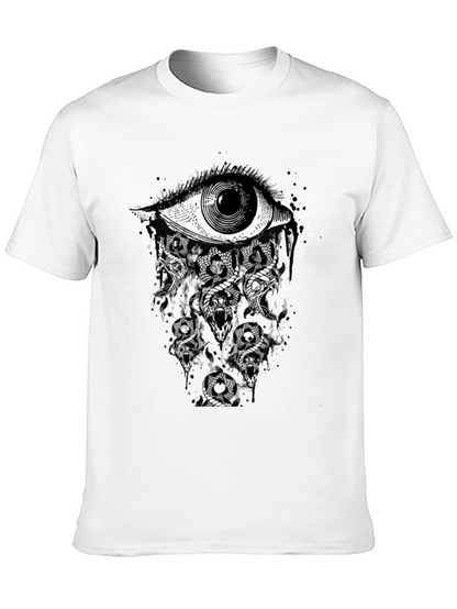 Eye & Snakes Graphic Tee - Black