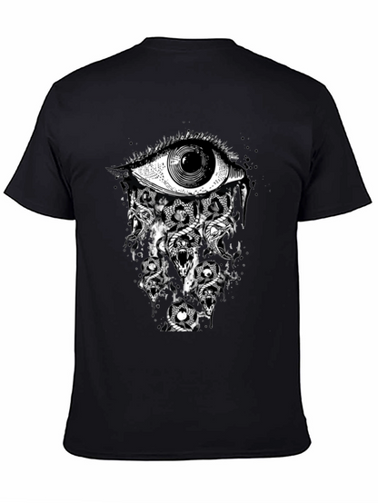 Eye & Snakes Graphic Tee - Black