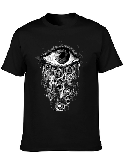 Eye & Snakes Graphic Tee - Black