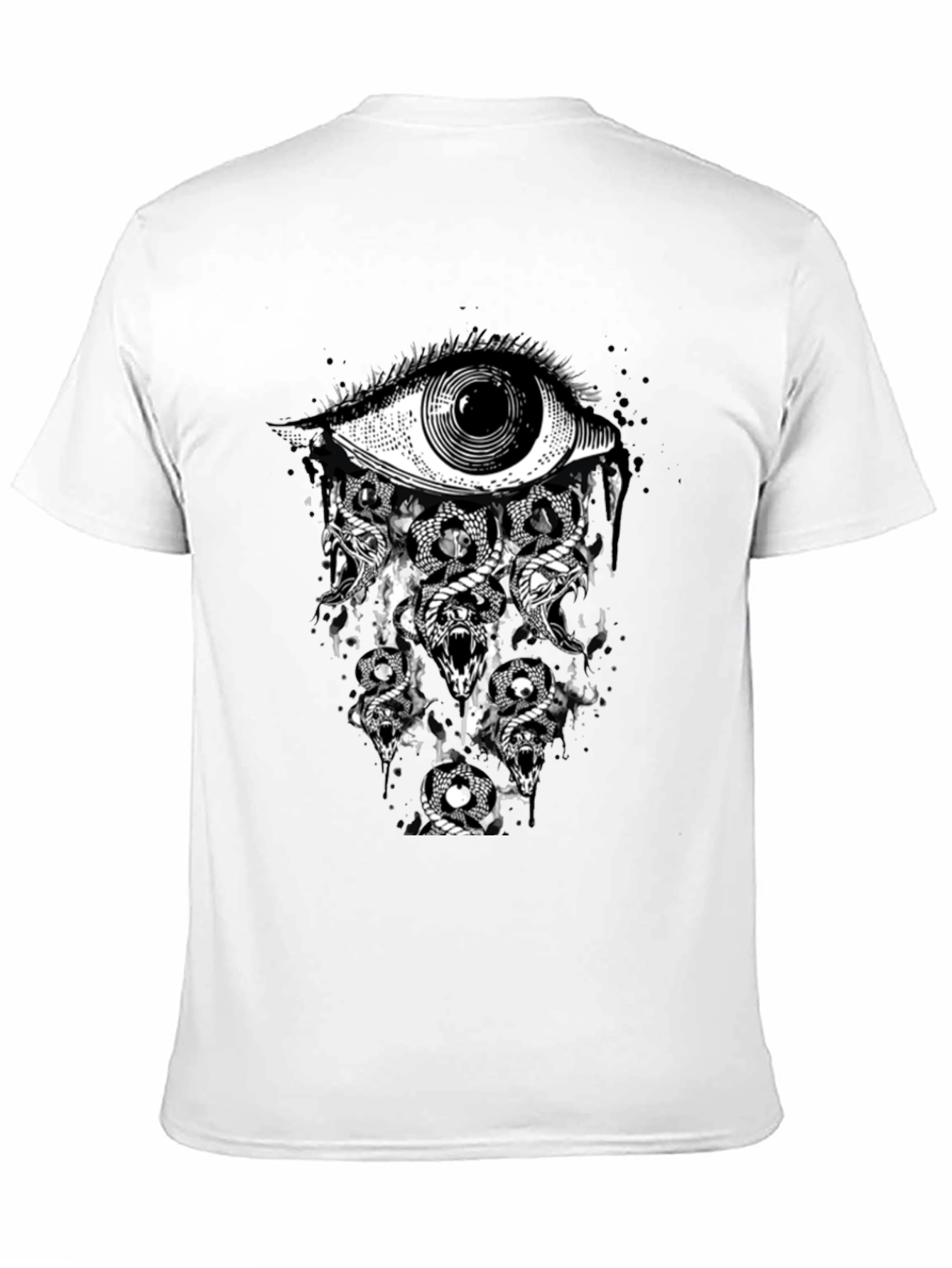 Eye & Snakes Graphic Tee - Black