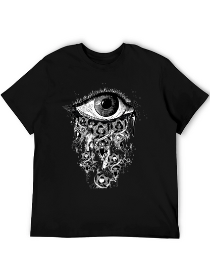 Eye & Snakes Graphic Tee - Black