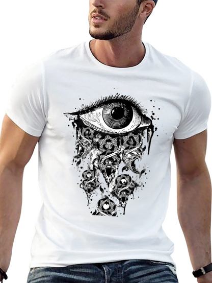Eye & Snakes Graphic Tee - Black