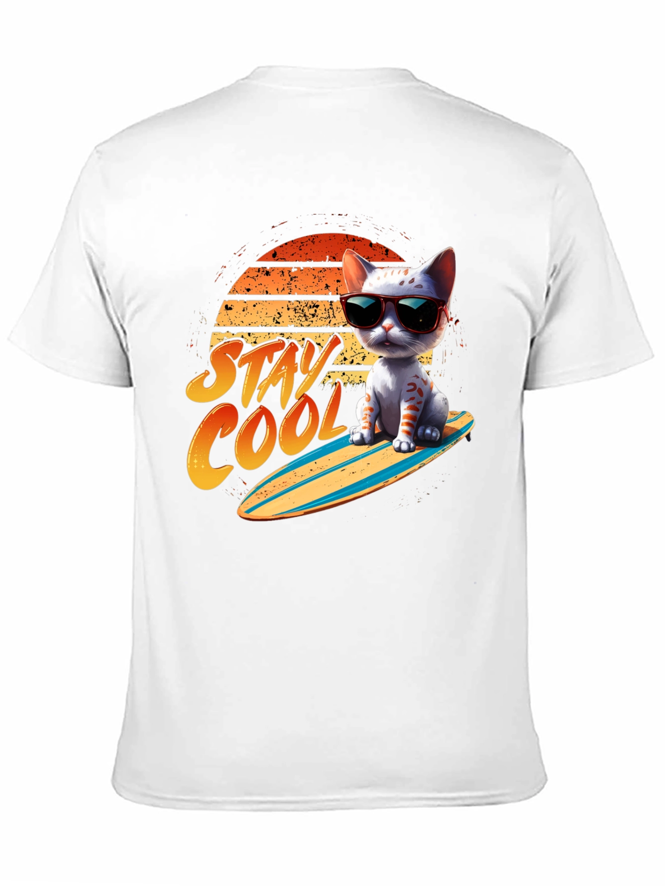 Cool Cat Surfboard T-Shirt
