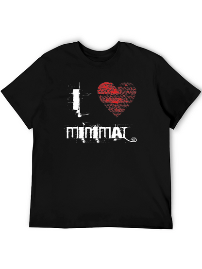 I Love Mimmai Black Graphic T-Shirt