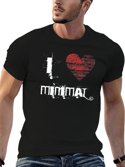 I Love Mimmai Black Graphic T-Shirt