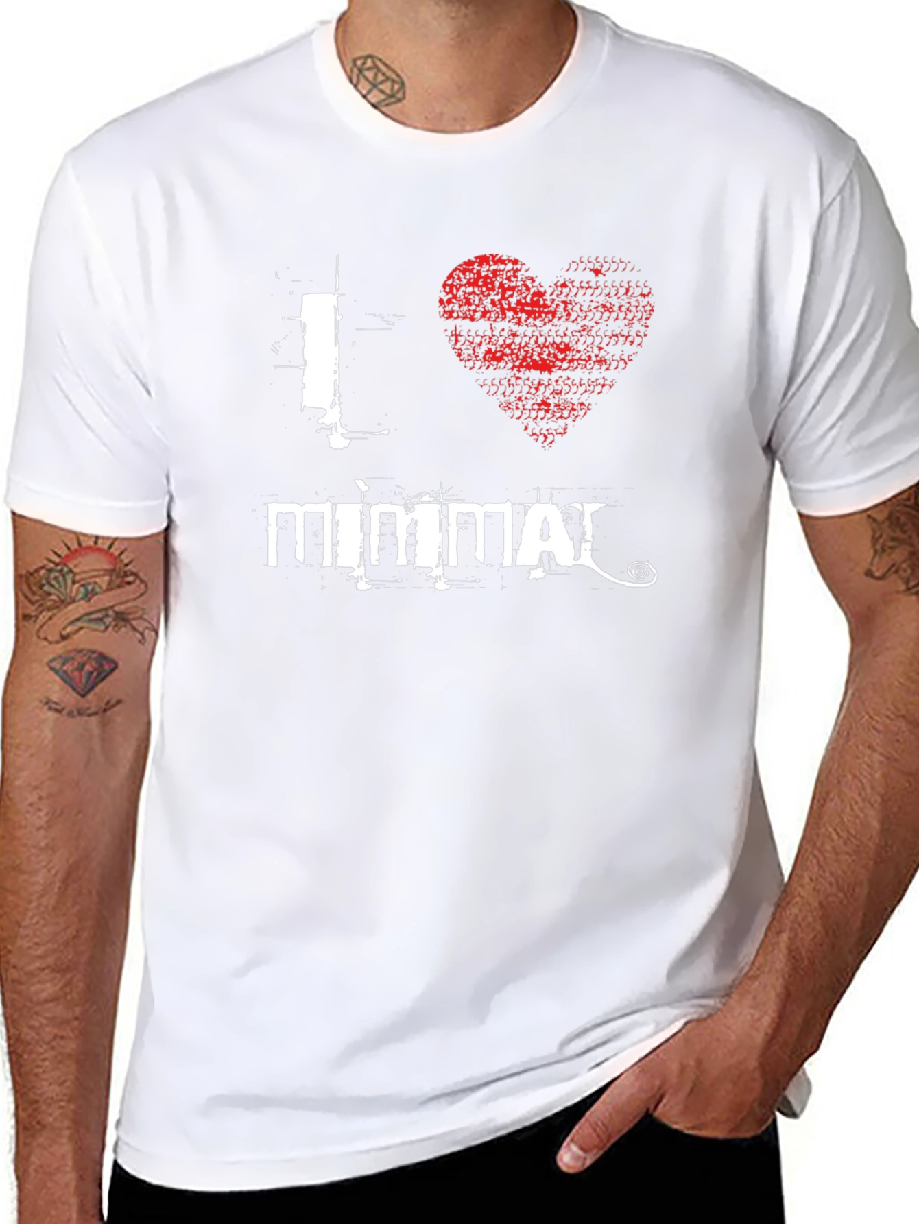 I Love Mimmai Black Graphic T-Shirt