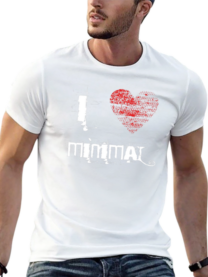 I Love Mimmai Black Graphic T-Shirt
