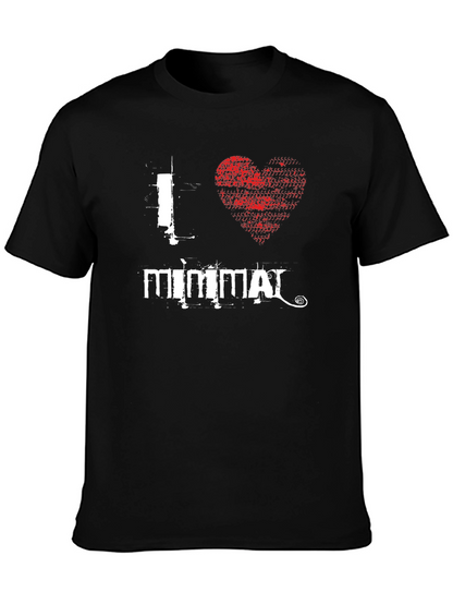 I Love Mimmai Black Graphic T-Shirt