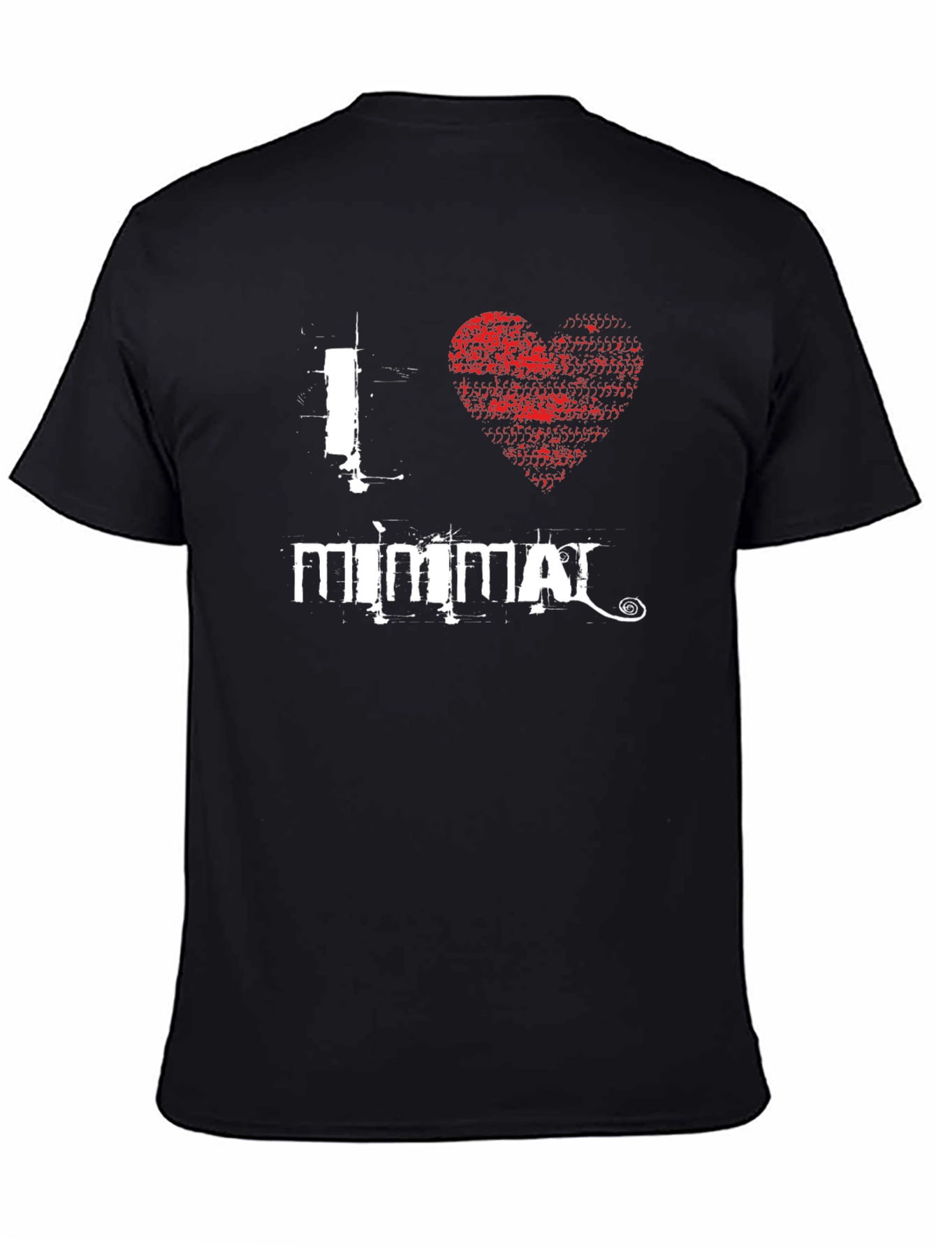 I Love Mimmai Black Graphic T-Shirt
